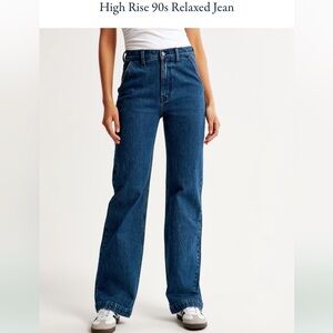Abercrombie Curve Love High Rise 90s Relaxed Fit Jeans  | 27/4s